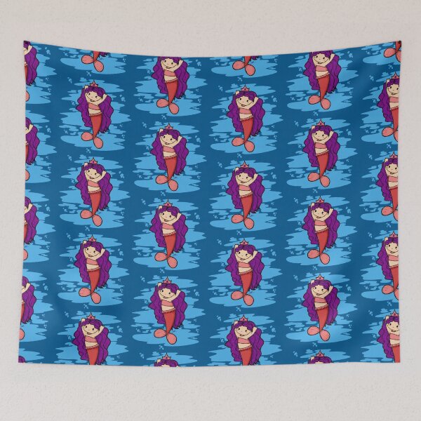 Item preview, Cute Mermaid Illustration designed and sold by ZaryaKiqo.