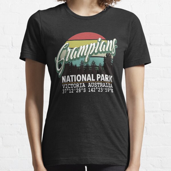 Classis Vintage Grampians National Park with GPS Location Victoria Australia Essential T-Shirt