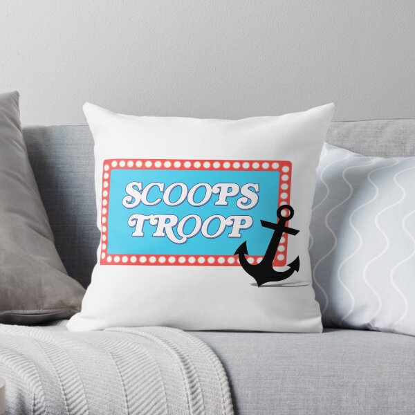 Stranger Things 3 - Scoops Troop Throw Pillow
