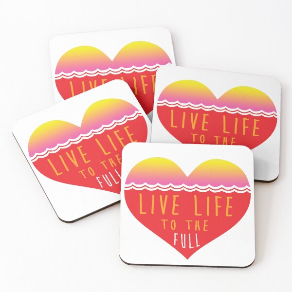 Item preview, Live to the full life love heart designed and sold by TheEP.