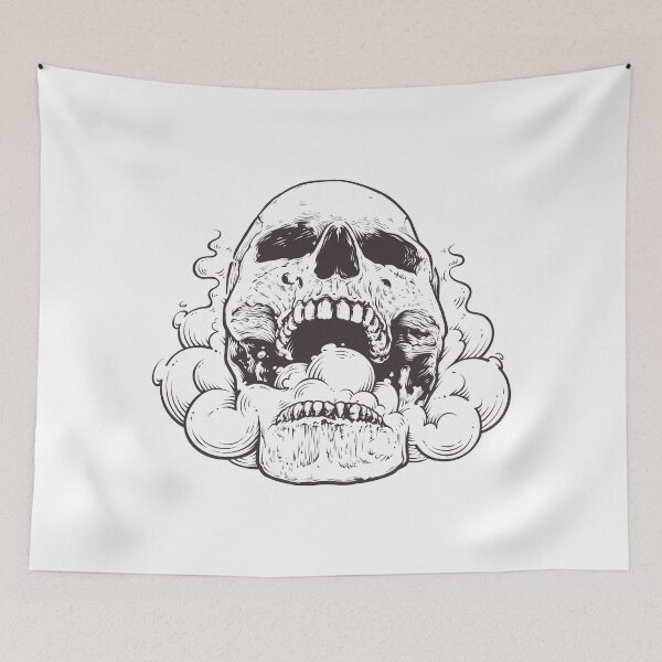 Item preview, Smoking Skull designed and sold by meursaultdesign.