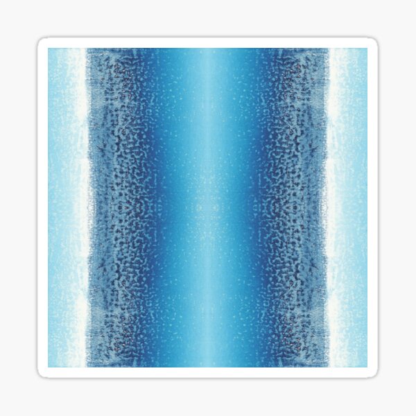 Inspired by tidal textures and aqua seas Sticker