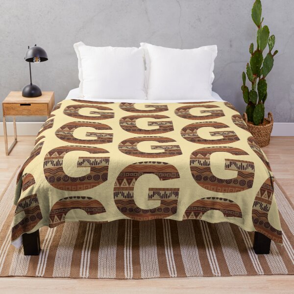 Item preview, Letter G Leather Look Pattern Tribal Ethnic Monogram Initial designed and sold by theartofvikki.