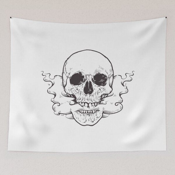 Item preview, Smoking Skull designed and sold by meursaultdesign.