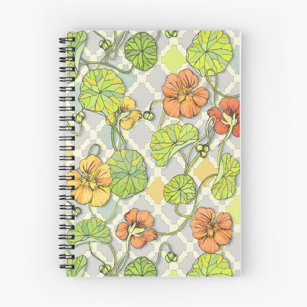 Item preview, Climbing Nasturtiums in Lemon, Lime and Tangerine designed and sold by micklyn.