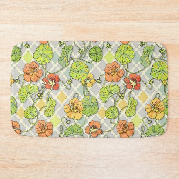 Item preview, Climbing Nasturtiums in Lemon, Lime and Tangerine designed and sold by micklyn.