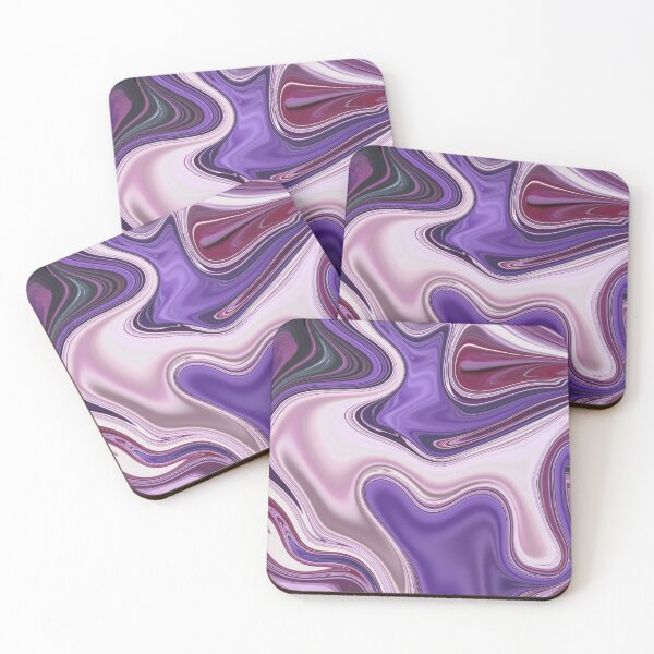 Item preview, Abstract Fluid Painting Marble Pattern Purple designed and sold by Patricia Piotrak.