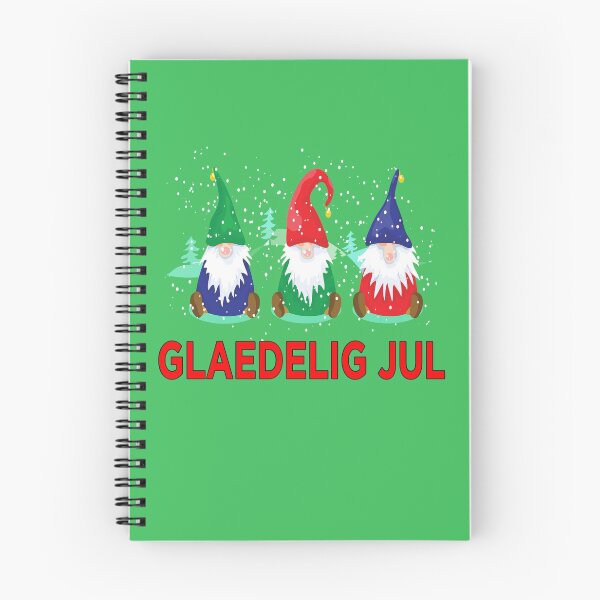 Artikelvorschau, Glaedelig Jul Nordic Gnomes Weihnachtsbaum Tomte Nisse Dänisch entworfen und verkauft von funnytshirtemp.