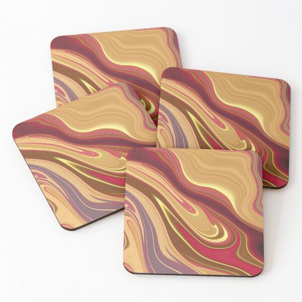 Item preview, Abstract Fluid Painting Marble Pattern Red and Gold designed and sold by Patricia Piotrak.
