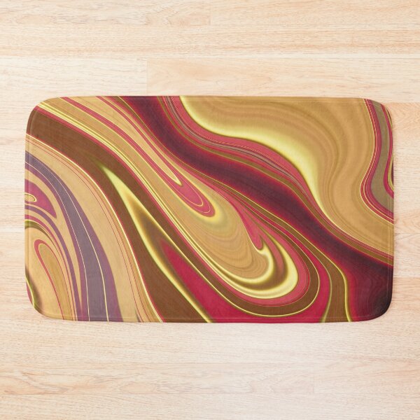 Item preview, Abstract Fluid Painting Marble Pattern Red and Gold designed and sold by Patricia Piotrak.