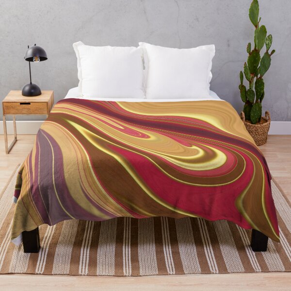 Item preview, Abstract Fluid Painting Marble Pattern Red and Gold designed and sold by Patricia Piotrak.