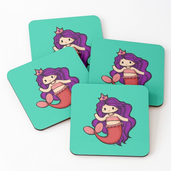 Item preview, Cute Mermaid Illustration designed and sold by ZaryaKiqo.