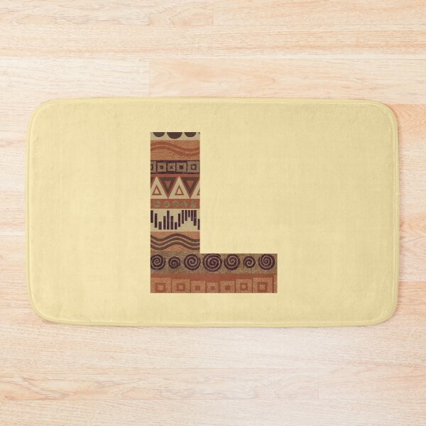 Item preview, Letter L Leather Look Pattern Tribal Ethnic Monogram Initial designed and sold by theartofvikki.