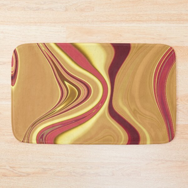 Item preview, Abstract Fluid Painting Marble Pattern Gold and Red designed and sold by Patricia Piotrak.