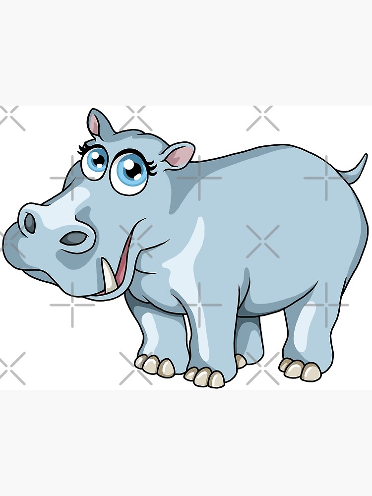 "Hippo" Poster by ARTemyzz Redbubble