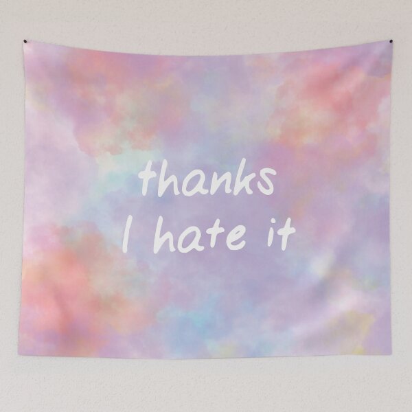 Item preview, Thanks I Hate It on a Delicate Pastel Watercolor  designed and sold by magentasponge.