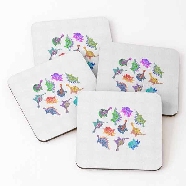 Item preview, watercolor dinosaurs circle - by Escarlata Fuster designed and sold by escarlatafuster.