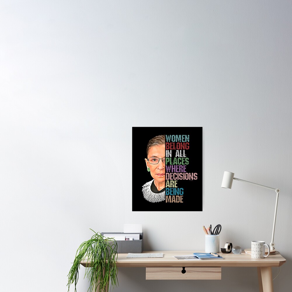 RBG Blanket, Ruth Bader Ginsburg Blanket, Feminist Blanket, Women Belong in  All Places Where Decisions Are Being Made, Feminist Gift -  New Zealand