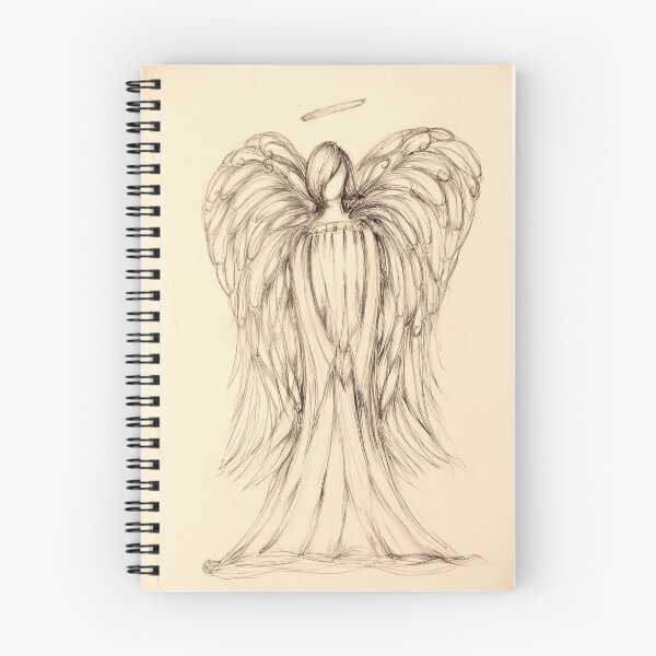Item preview, Beautiful, Sepia Pen and Ink Angel Bob designed and sold by Mel Anderson.