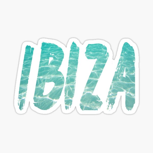 Ibiza, Balearen, Spanien. Sticker