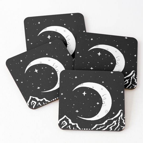 Item preview, Dream Time | Mountain Moonlit Landscape designed and sold by inkhivecreative.
