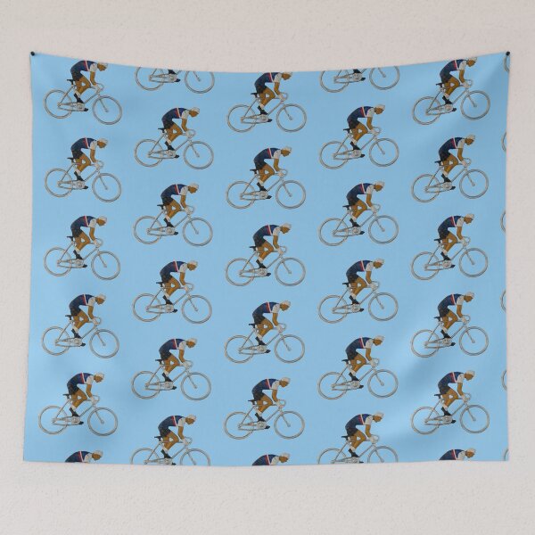 Item preview, Cycliste - Bleu, Rouge et Blanc designed and sold by Flo Smith.