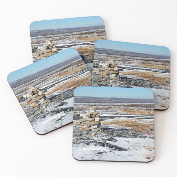 Item preview, Inuksuk statue on the top of a mountain designed and sold by celinebisson.