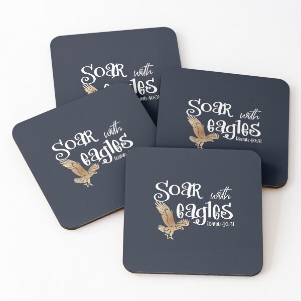 Item preview, Christian Design - Soar with Eagles and Gold Graphic Eagle Design designed and sold by simplydesignart.