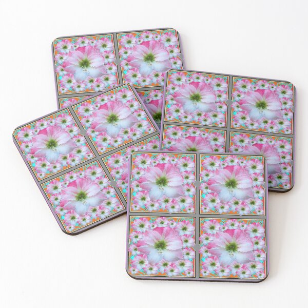 Item preview,   FLORIDA STYLE PINK & WHITE AMARYLLIS FLORAL PATTERNS,  designed and sold by sharlesart.