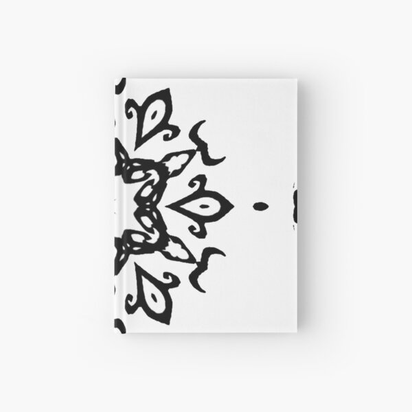 #Design, #illustration, #art, #abstract, shape, nature, leaf, silhouette, outlined, creativity Hardcover Journal