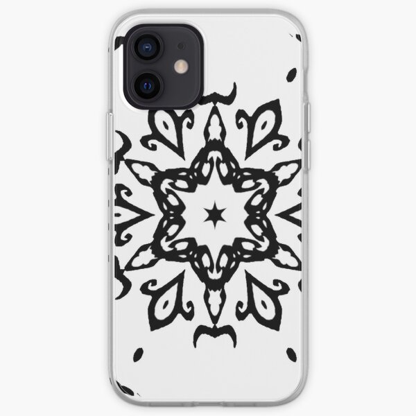 #Design, #illustration, #art, #abstract, shape, nature, leaf, silhouette, outlined, creativity iPhone Soft Case