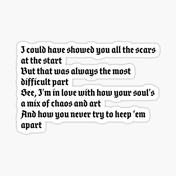 Dermot Kennedy - Outnumbered lyrics Sticker