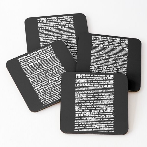 Homer Quotes Coasters (Set of 4)
