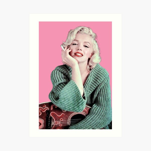 Marilyn Monroe Sticker Art Print