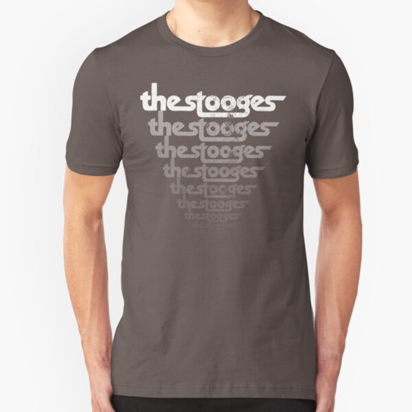 The Stooges (distressed design) Slim Fit T-Shirt