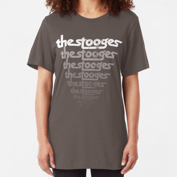 The Stooges (distressed design) Slim Fit T-Shirt