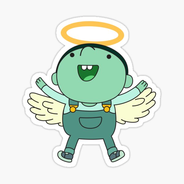 Vista previa del artículo con la obra «Ángel BMO», diseñado y vendido por plushism.