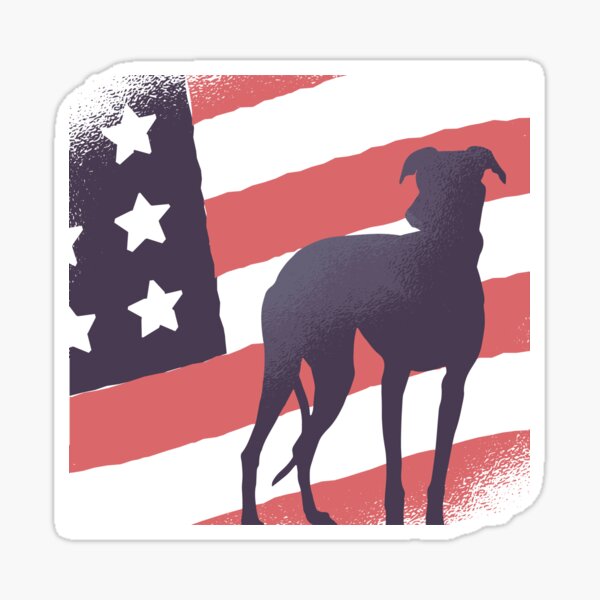 "American flag dog" Sticker for Sale by Vanditdesigns Redbubble