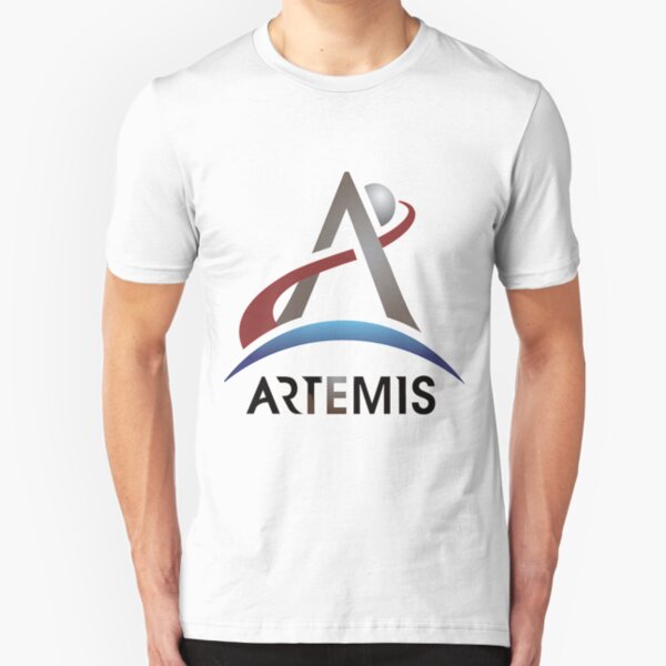 Artemis New NASA Official Logo Slim Fit T-Shirt