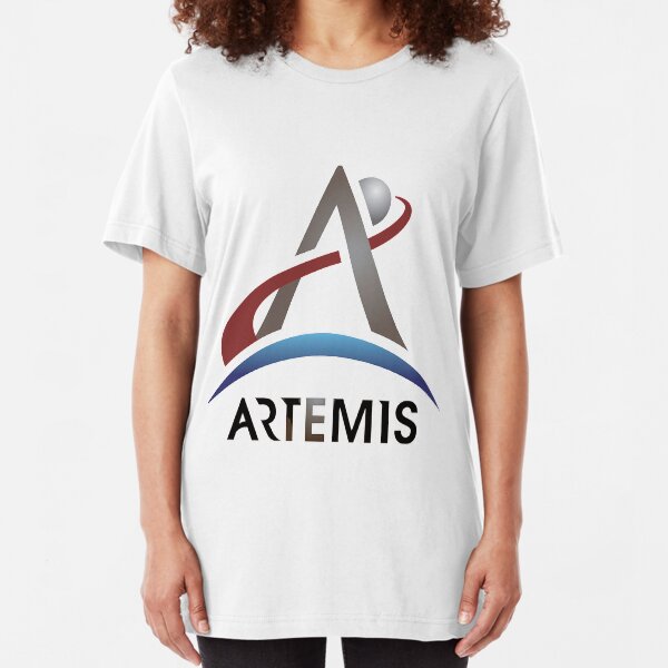 Artemis New NASA Official Logo Slim Fit T-Shirt