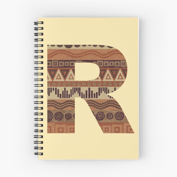 Item preview, Letter R Leather Look Pattern Tribal Ethnic Monogram Initial designed and sold by theartofvikki.