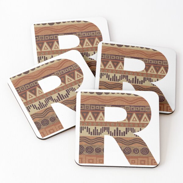 Item preview, Letter R Leather Look Pattern Tribal Ethnic Monogram Initial designed and sold by theartofvikki.