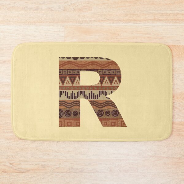 Item preview, Letter R Leather Look Pattern Tribal Ethnic Monogram Initial designed and sold by theartofvikki.