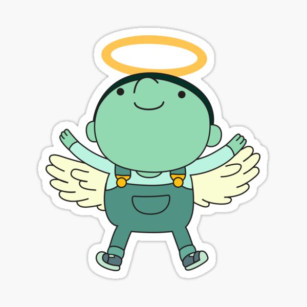 Vista previa del artículo con la obra «Ángel BMO», diseñado y vendido por plushism.