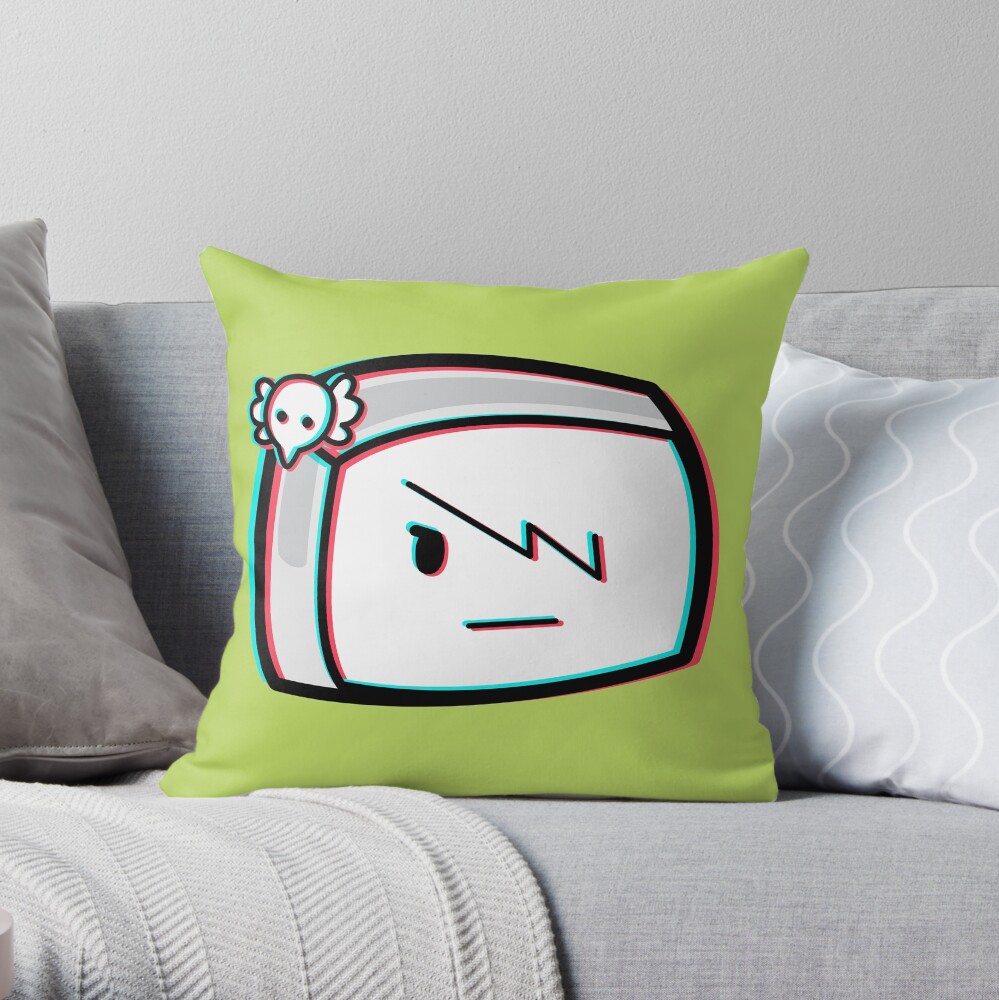 Carrie Krueger - The Amazing World of Gumball Boxheadz Throw Pillow