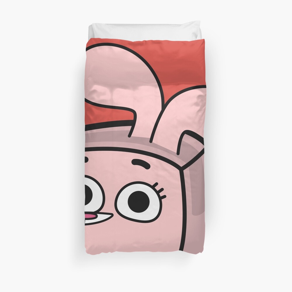 Anais Watterson - The Amazing World of Gumball Boxheadz Duvet Cover