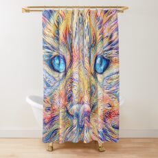 DeepDreamed Shower Curtain