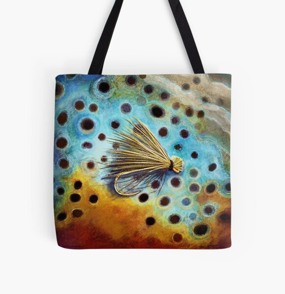 Brown Trout Tote Bags for Sale
