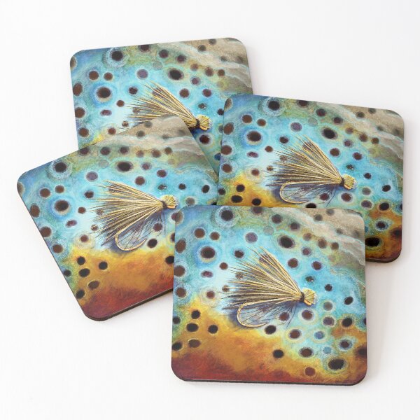 Item preview, Elk Caddis Wild Brown Trout  designed and sold by fishweardesigns.