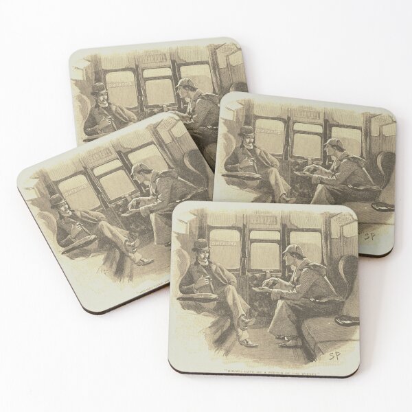 Item preview, Sherlock Holmes & Dr. John Watson (Vintage Illustration) designed and sold by CrimeLab.